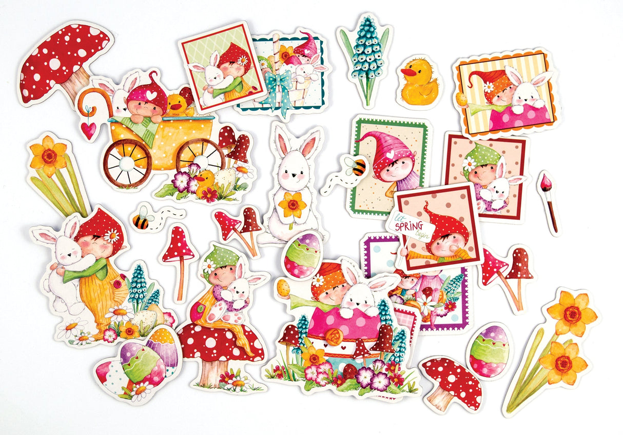 Craft Consortium Let Spring Begin - Chipboard Ephemera