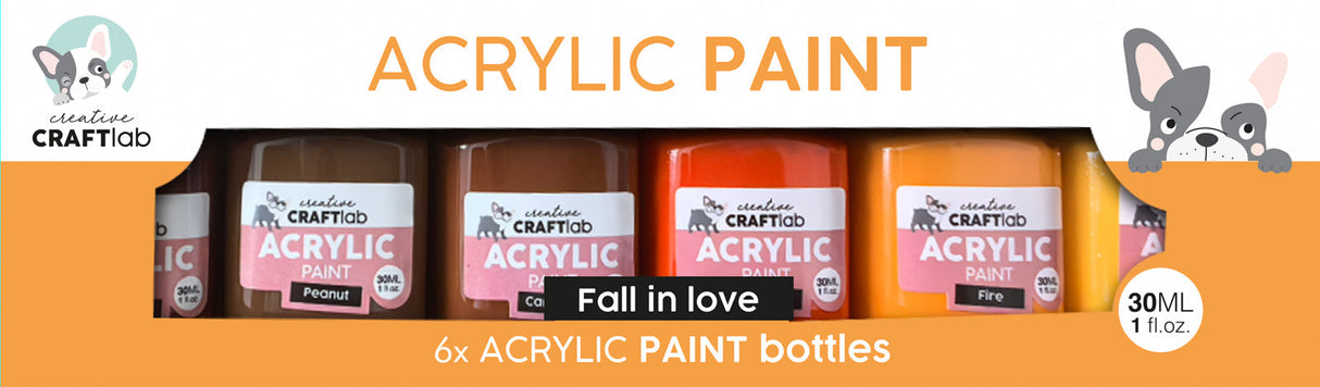 CCL Acrylic Paint Fall In Love Essentials 6 Bottles
