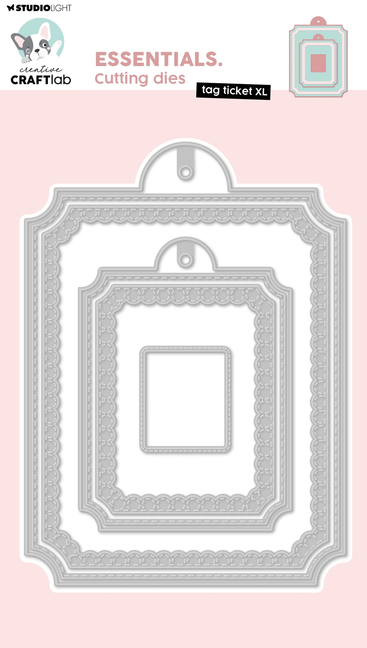 CCL Cutting Die Tag Ticket XL Essentials 7 PC