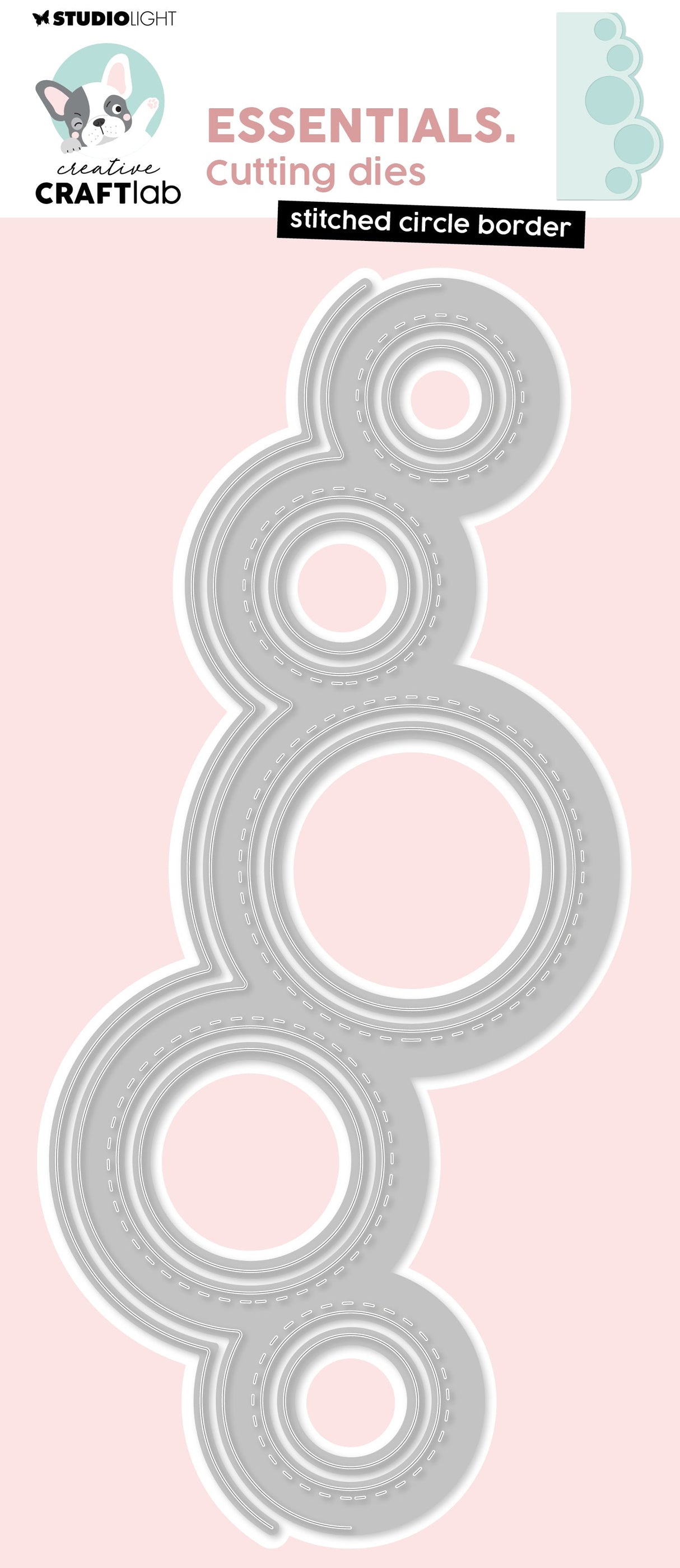 CCL Cutting Die Stitched Circle Border Essentials 7 Pieces