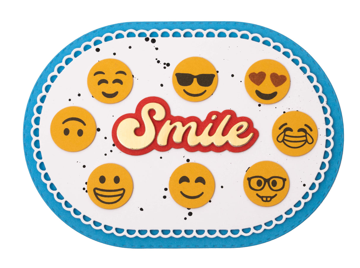 CCL Stamp & Cutting Die Emoticons Essentials 17 Pieces