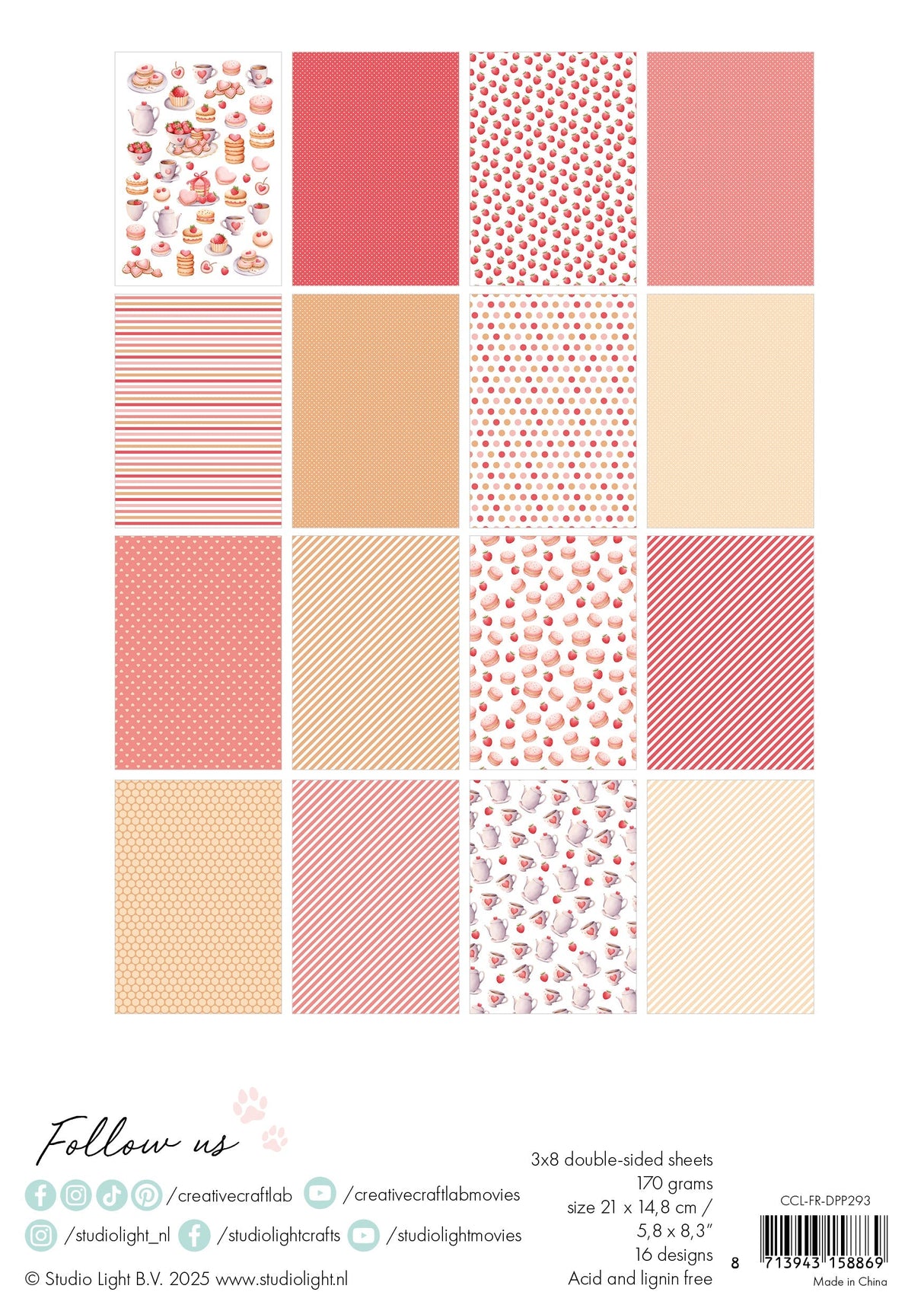 CCL Design Paper Pad Tea Party Friendz 24 SH