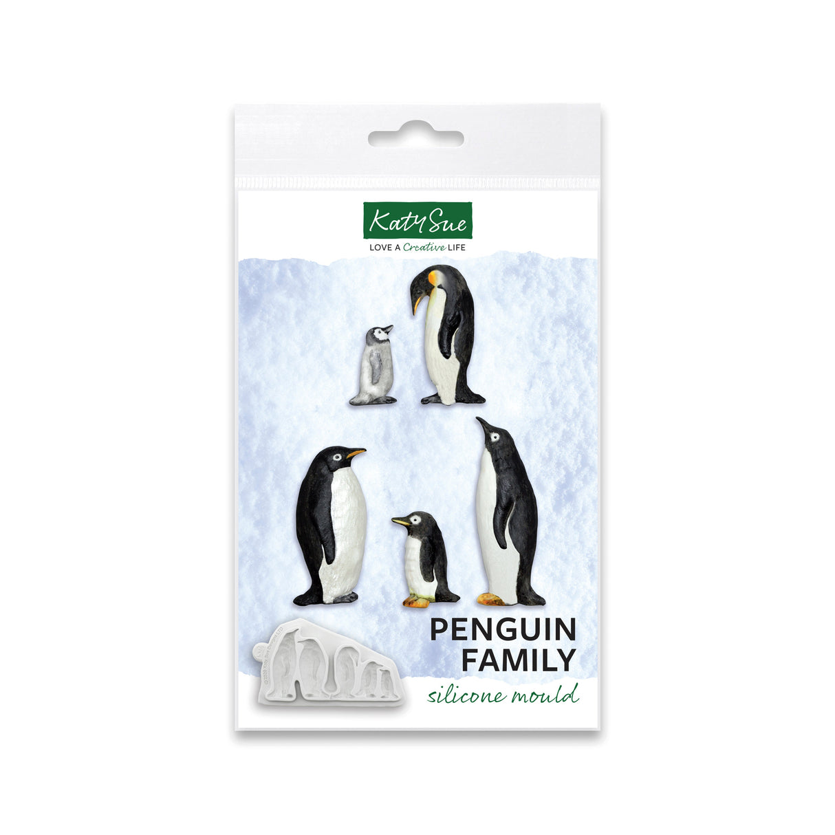 Penguin Family Silicone Mould