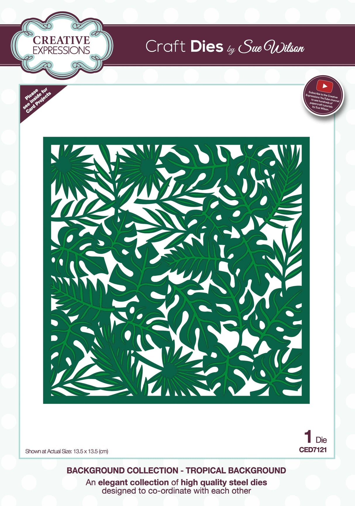 Dies by Sue Wilson Background Tropical Background