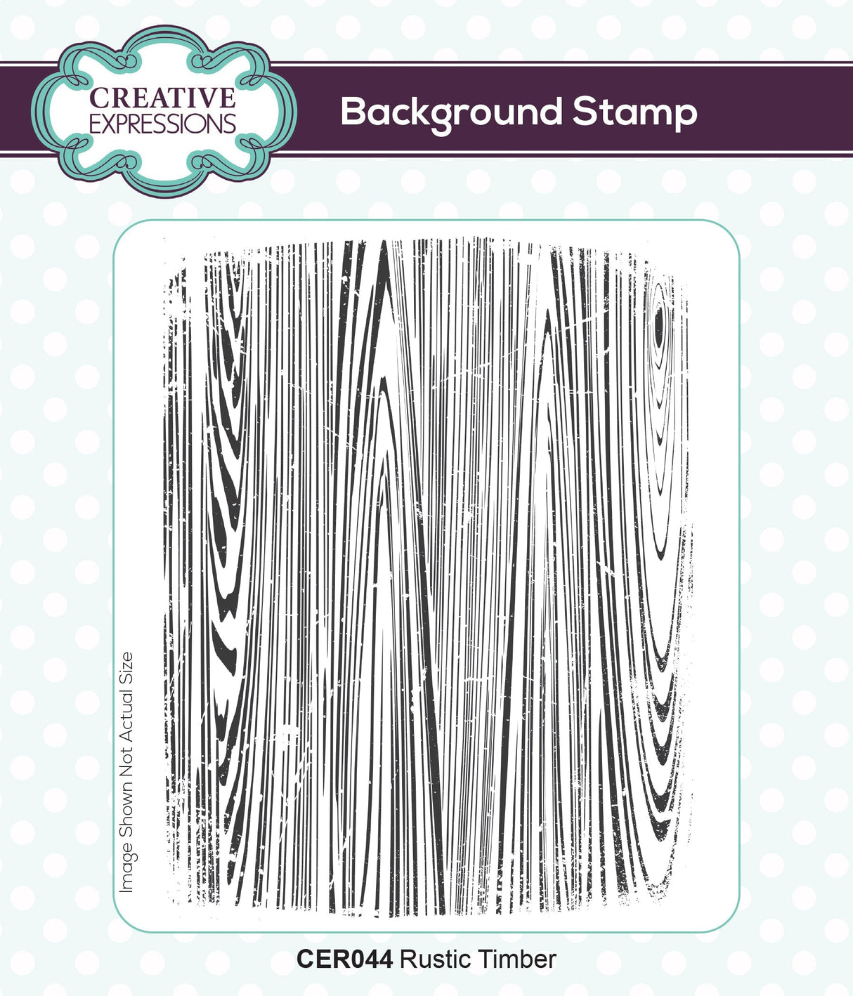 Creative Expressions Rustic Timber 5 3/4 in x 4 I/2 in Rubber Stamp