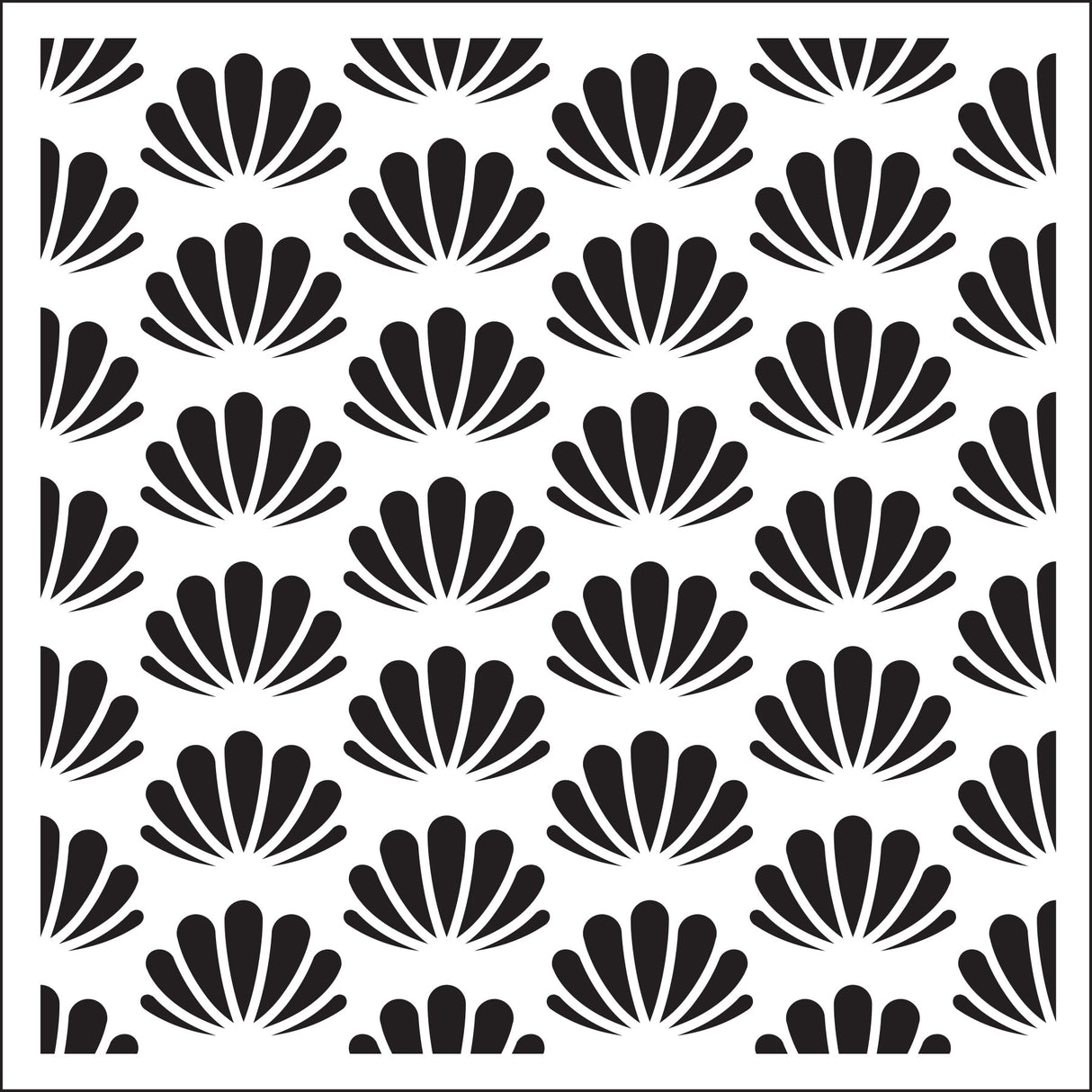 Creative Expressions Sue Wilson Seashells 6 in x 6 in Stencil