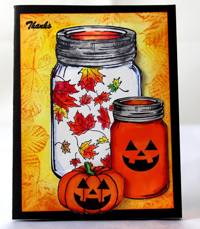 Frog's Whiskers Ink Stamp - Mason Jar