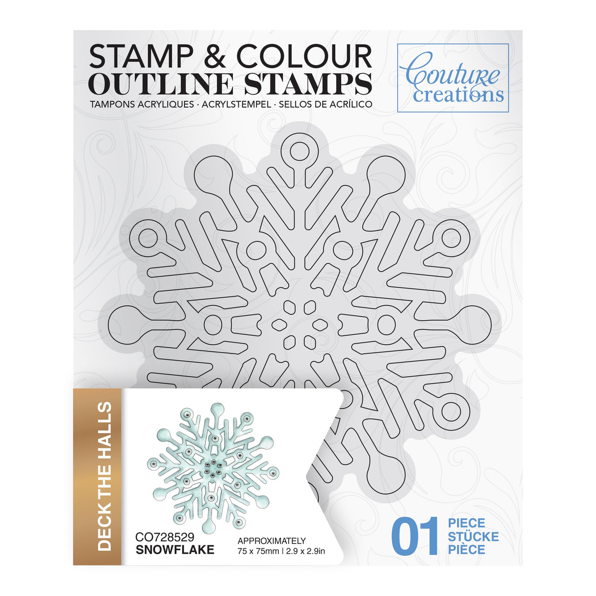 Snowflake Outline Stamp (1pc)