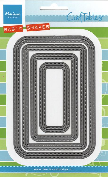 Marianne Design: Craftables Dies - Basic Stitch Rectangle