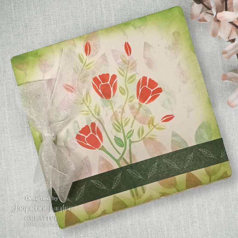 Creative Expressions Helen Colebrook Tulip Triumph 6 in x 4 in Stencil