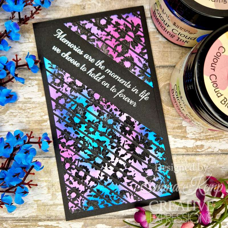 Creative Expressions Chamomile Cascade 5 1/2 in x 3 3/4 in Pre-Cut Rubber Stamp