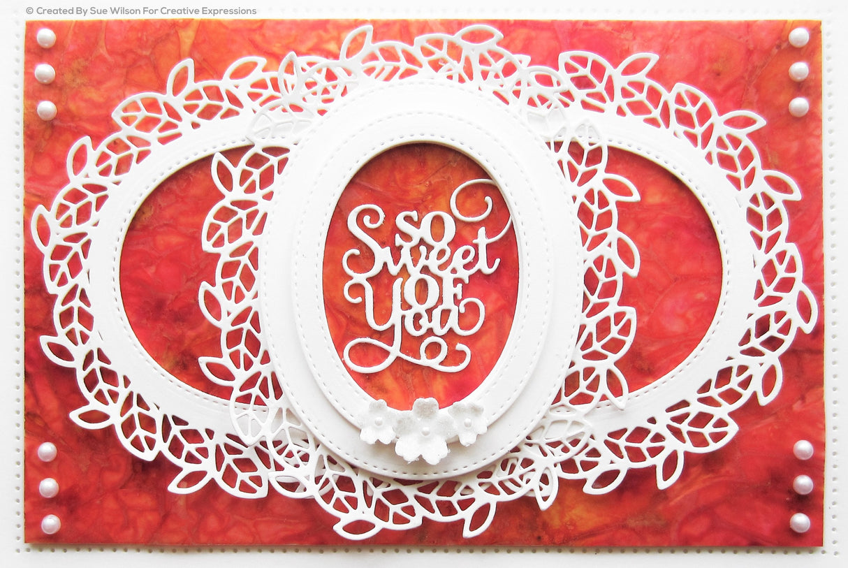 Sue Wilson Mini Expressions So Sweet Of You Craft Die