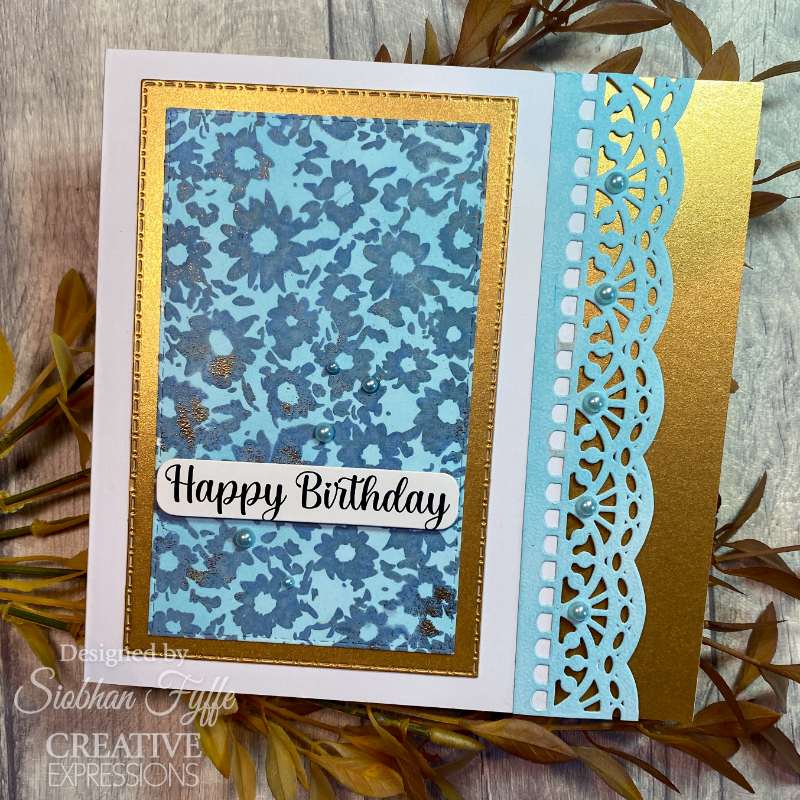Creative Expressions Chamomile Cascade 5 1/2 in x 3 3/4 in Pre-Cut Rubber Stamp