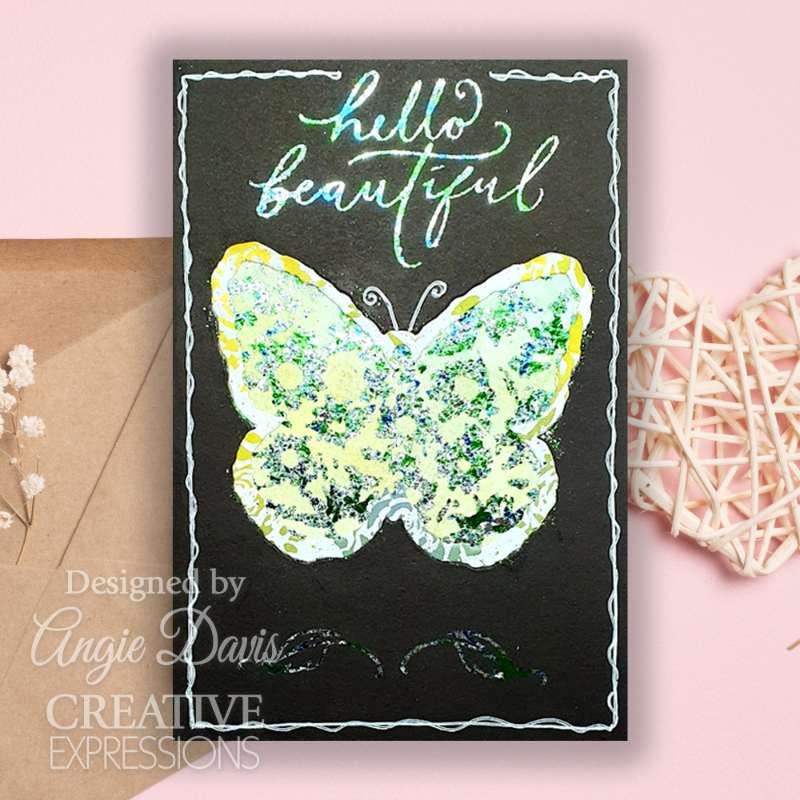 Creative Expressions Chamomile Cascade 5 1/2 in x 3 3/4 in Pre-Cut Rubber Stamp