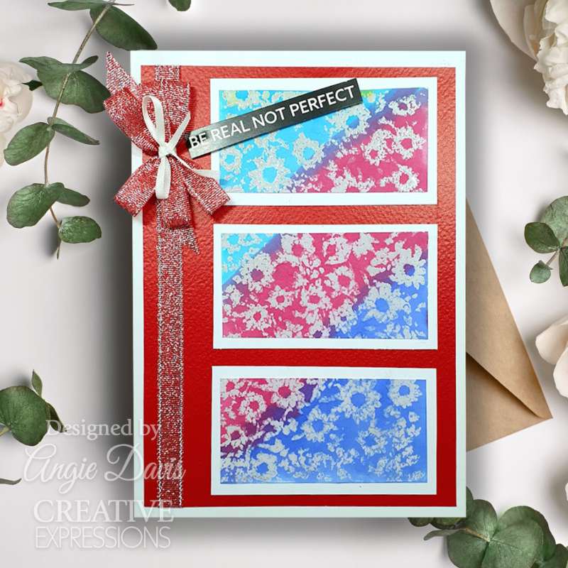 Creative Expressions Chamomile Cascade 5 1/2 in x 3 3/4 in Pre-Cut Rubber Stamp