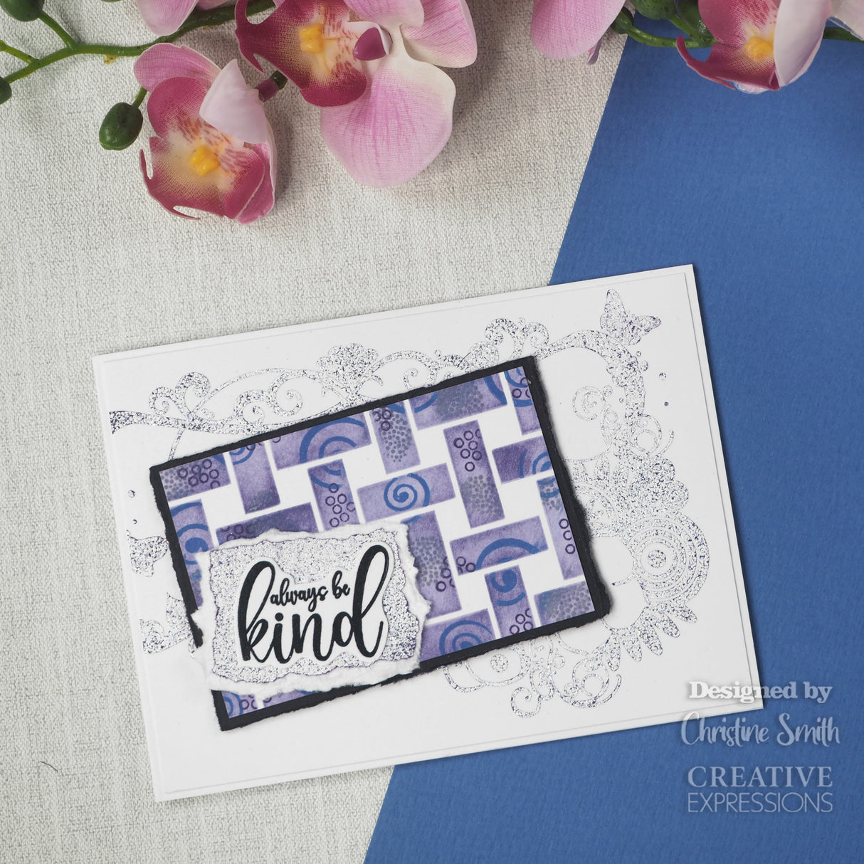 Creative Expressions Designer Boutique Be Kind 6 in x 4 in Clear Stamp Set