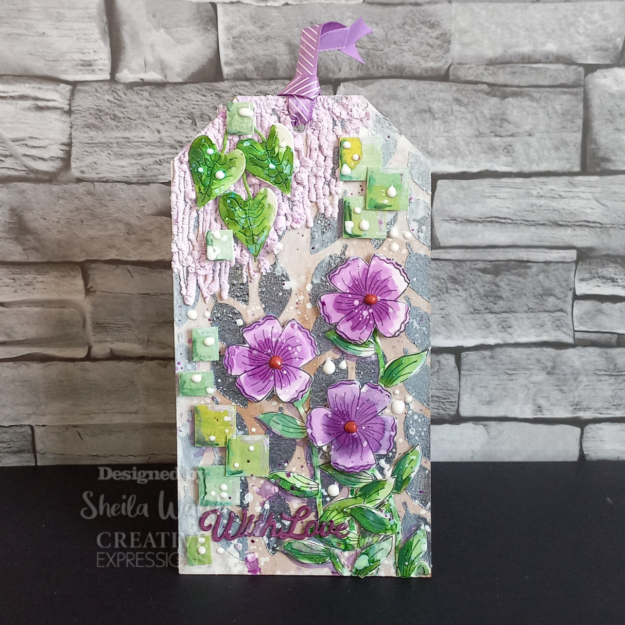 Creative Expressions Helen Colebrook Leafy Trails 7 in x 5 in Stencil