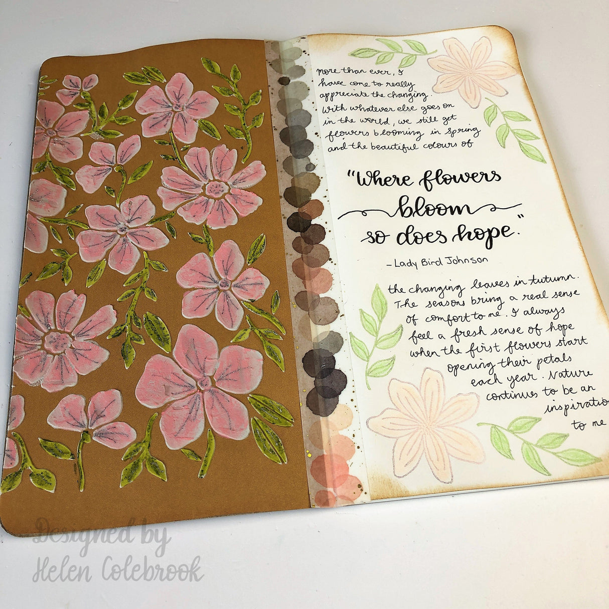 Creative Expressions Helen Colebrook Floral Daydream 7 in x 5 in Stencil