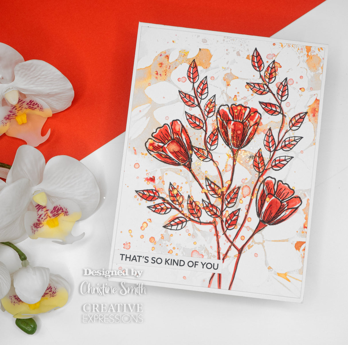 Creative Expressions Helen Colebrook Floral Daydream 7 in x 5 in Stencil
