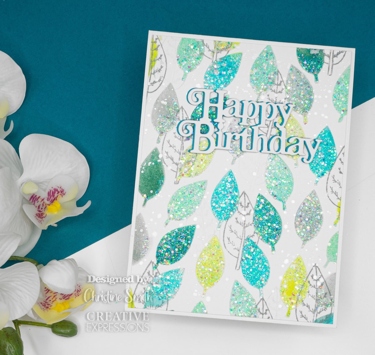 Creative Expressions Helen Colebrook Leafy Trails 7 in x 5 in Stencil