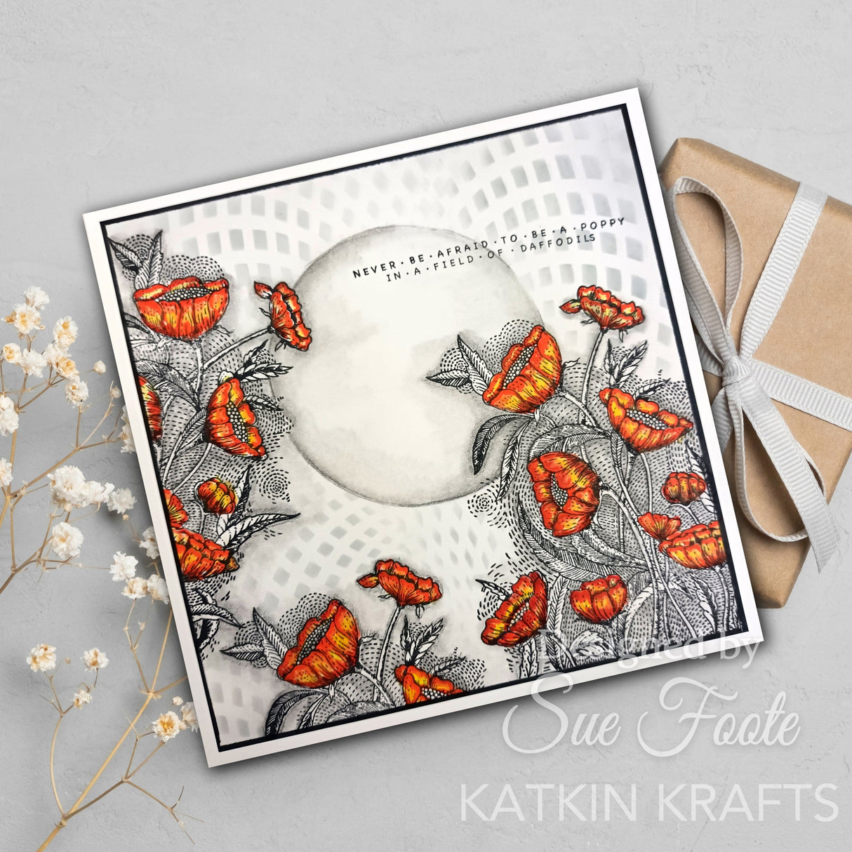 Katkin Krafts Kaleidoscope 7 in x 7 in Stencil