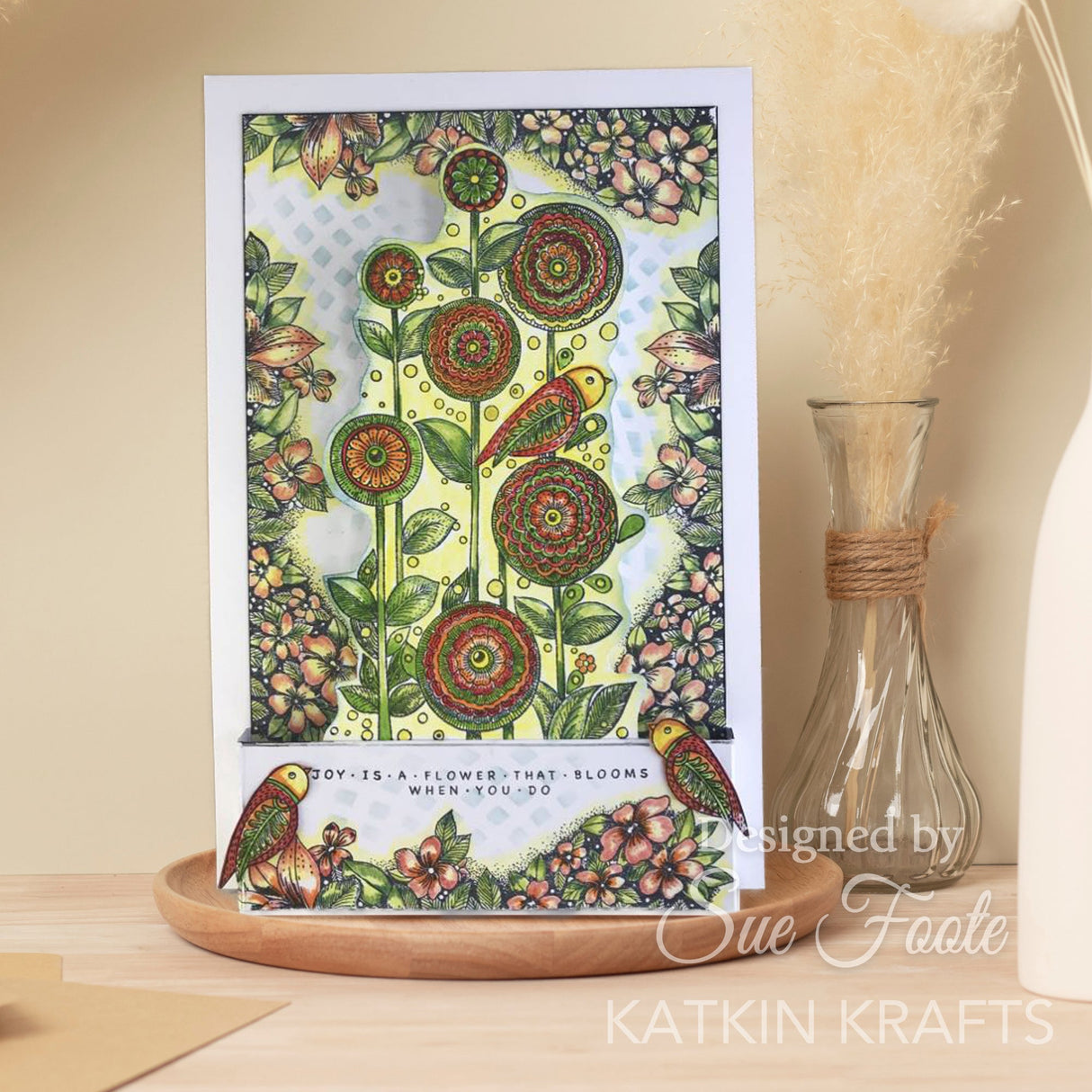 Katkin Krafts Kaleidoscope 7 in x 7 in Stencil