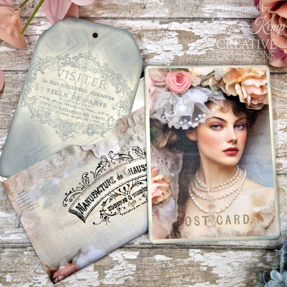 Creative Expressions Taylor Made Journals Chateau Rose 8 in x 8 in Paper Pad