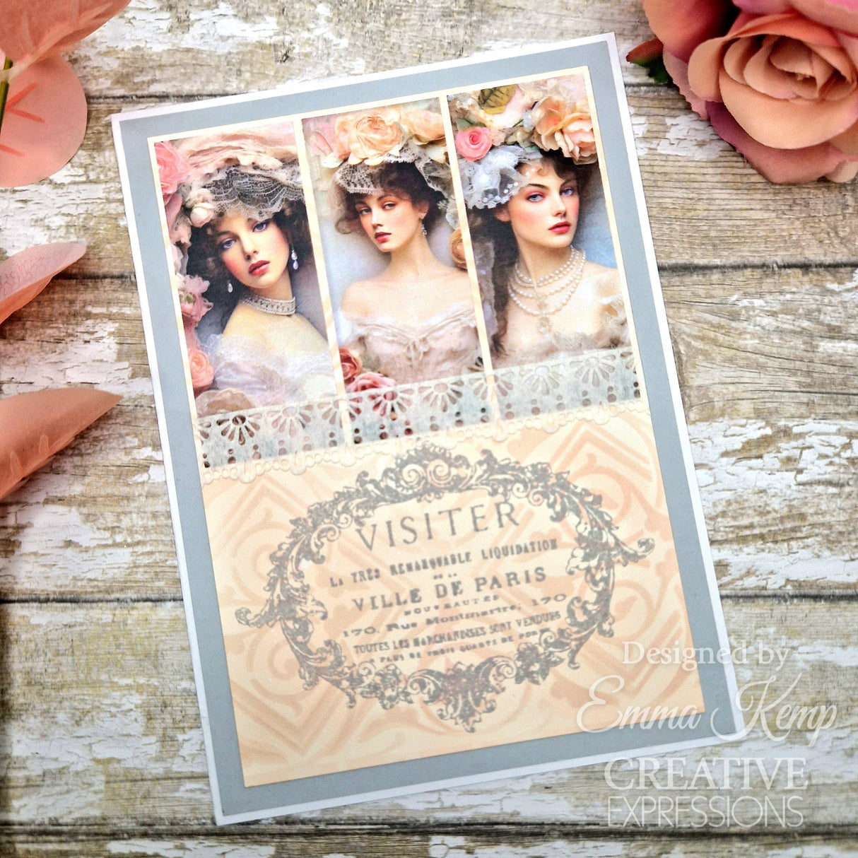 Creative Expressions Taylor Made Journals Chateau Rose 8 in x 8 in Paper Pad
