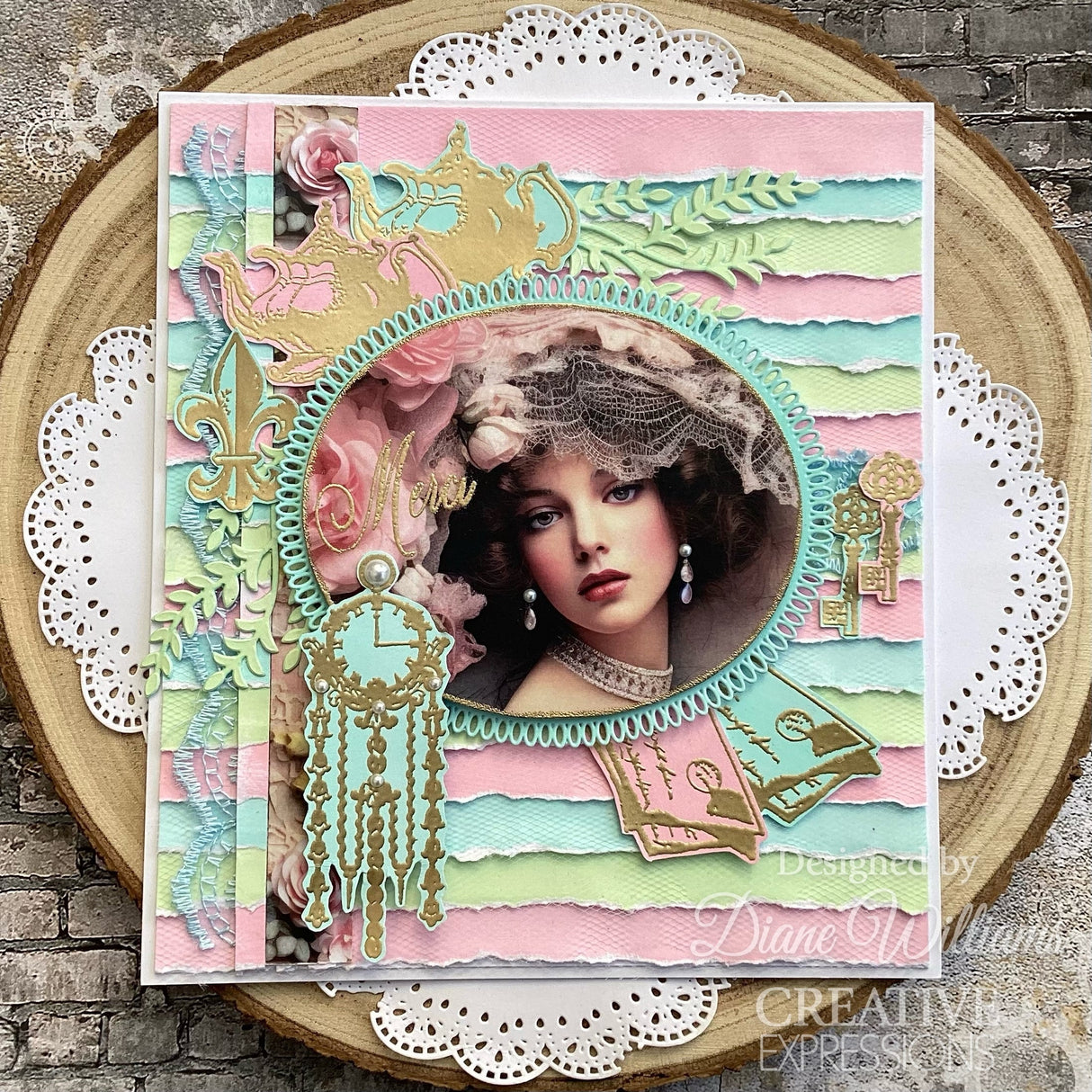 Creative Expressions Taylor Made Journals Chateau Rose 8 in x 8 in Paper Pad