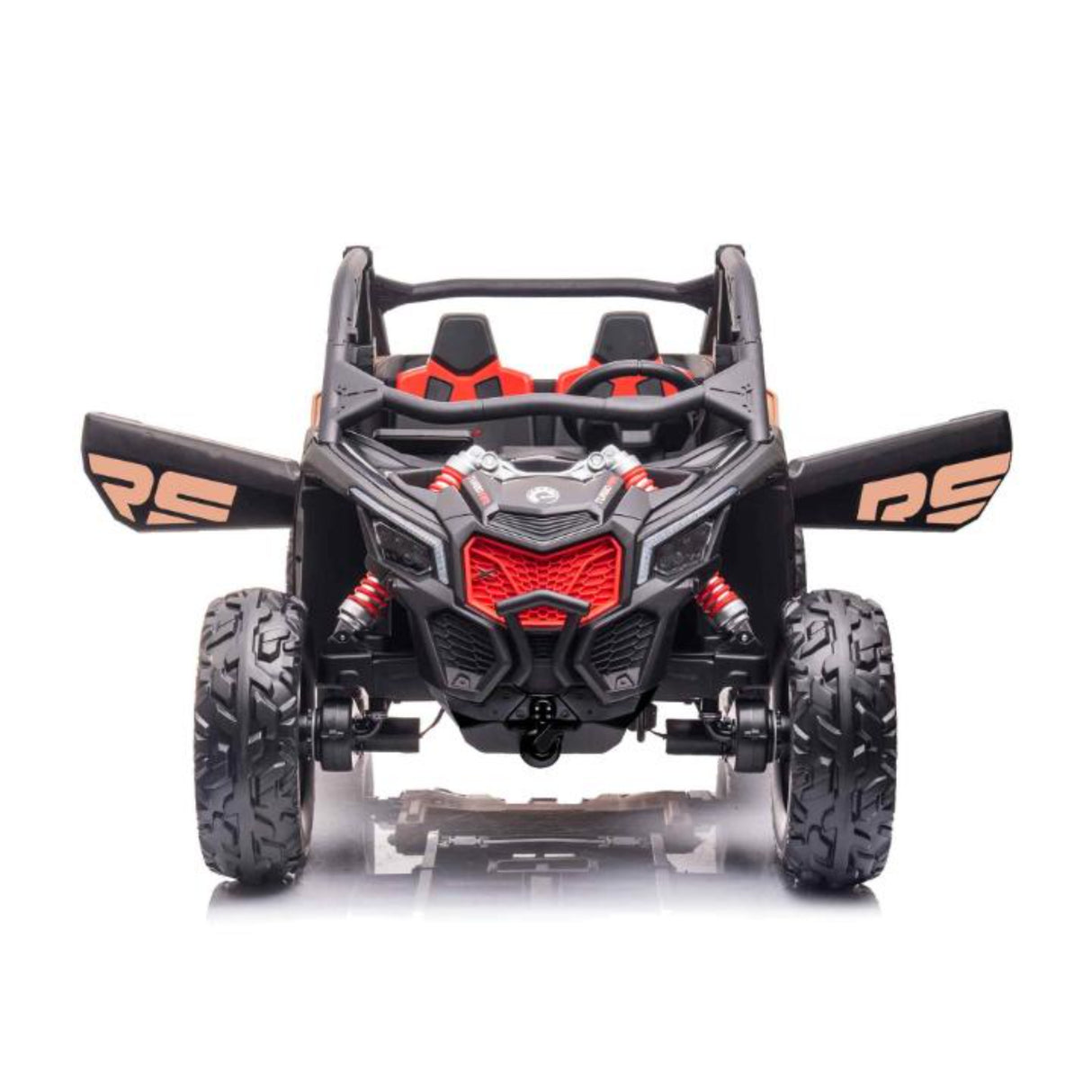 2x24V Can-Am Maverick RS Performance Edition 4x4 2-Seater Ride-On UTV W/ Rubber Wheels, Double Battery Pack, Music Player & RC