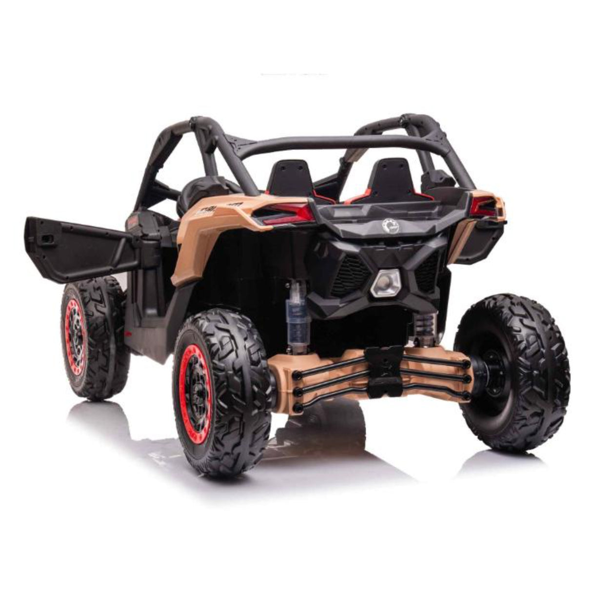 2x24V Can-Am Maverick RS Performance Edition 4x4 2-Seater Ride-On UTV W/ Rubber Wheels, Double Battery Pack, Music Player & RC