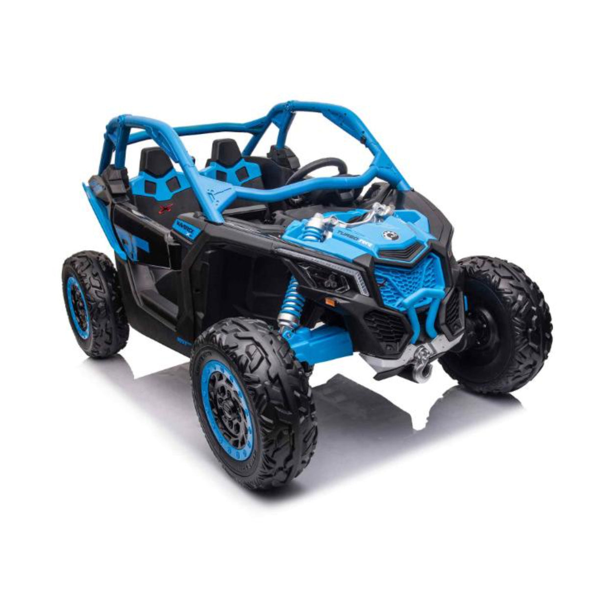 2x24V Can-Am Maverick RS Performance Edition 4x4 2-Seater Ride-On UTV W/ Rubber Wheels, Double Battery Pack, Music Player & RC