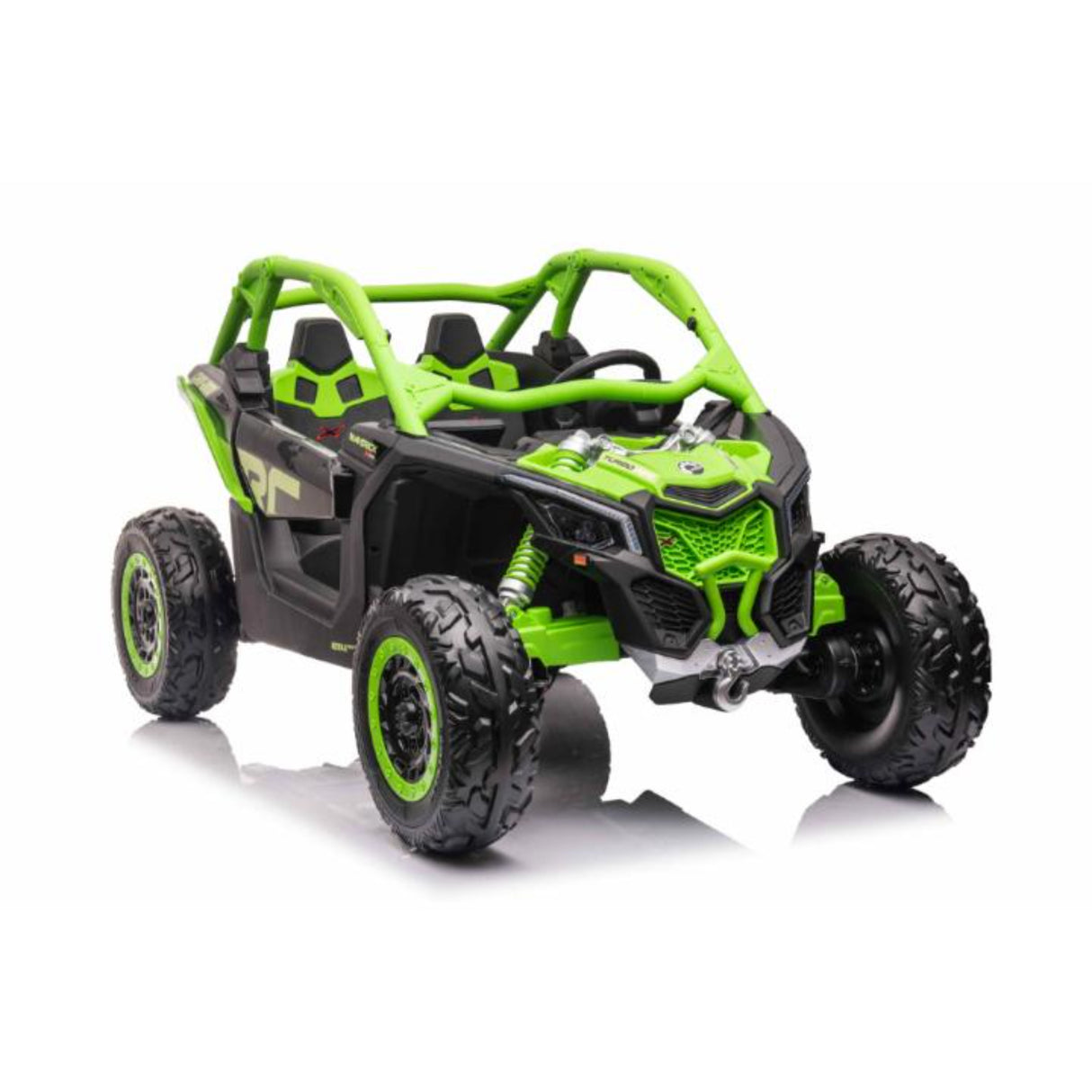 2x24V Can-Am Maverick RS Performance Edition 4x4 2-Seater Ride-On UTV W/ Rubber Wheels, Double Battery Pack, Music Player & RC