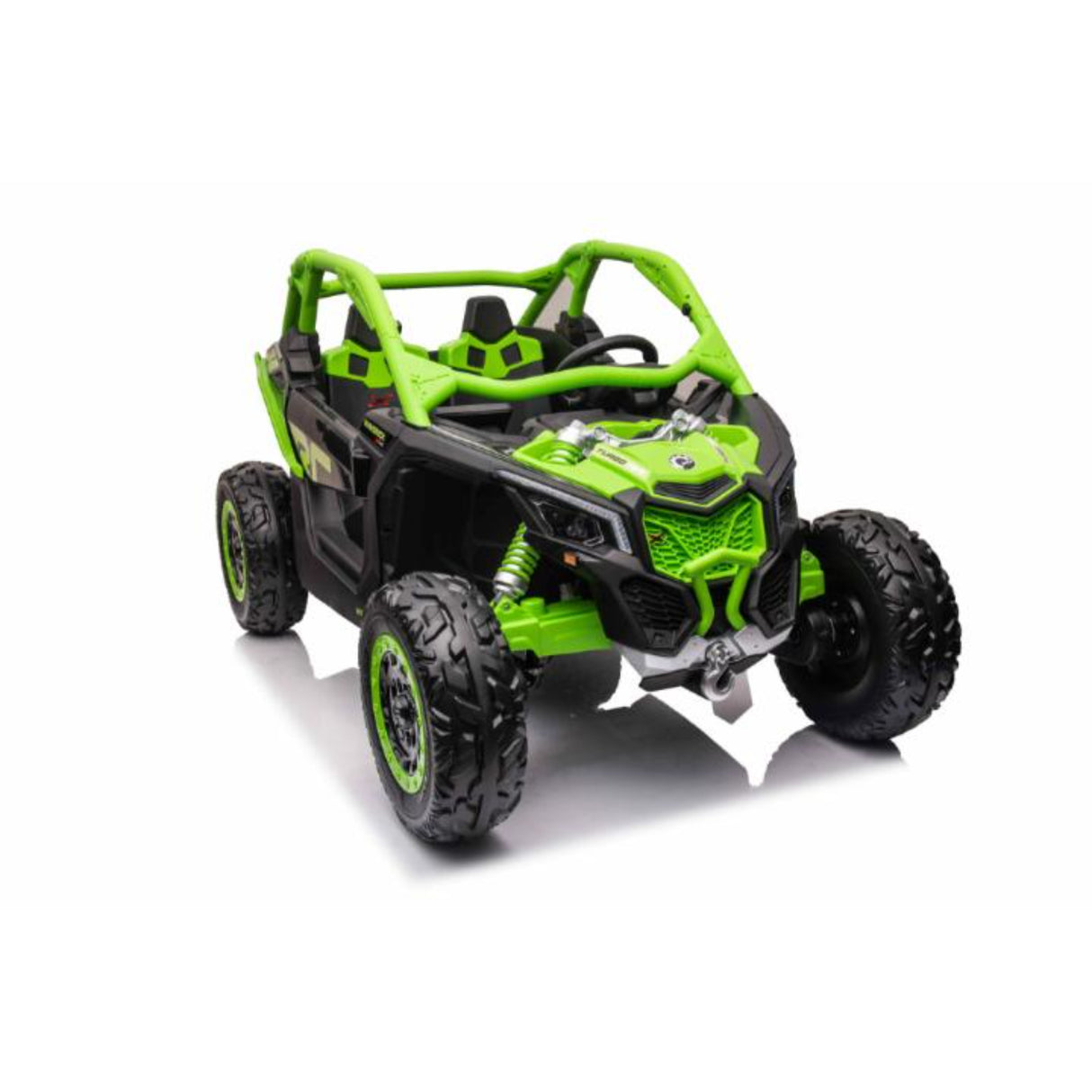 2x24V Can-Am Maverick RS Performance Edition 4x4 2-Seater Ride-On UTV W/ Rubber Wheels, Double Battery Pack, Music Player & RC