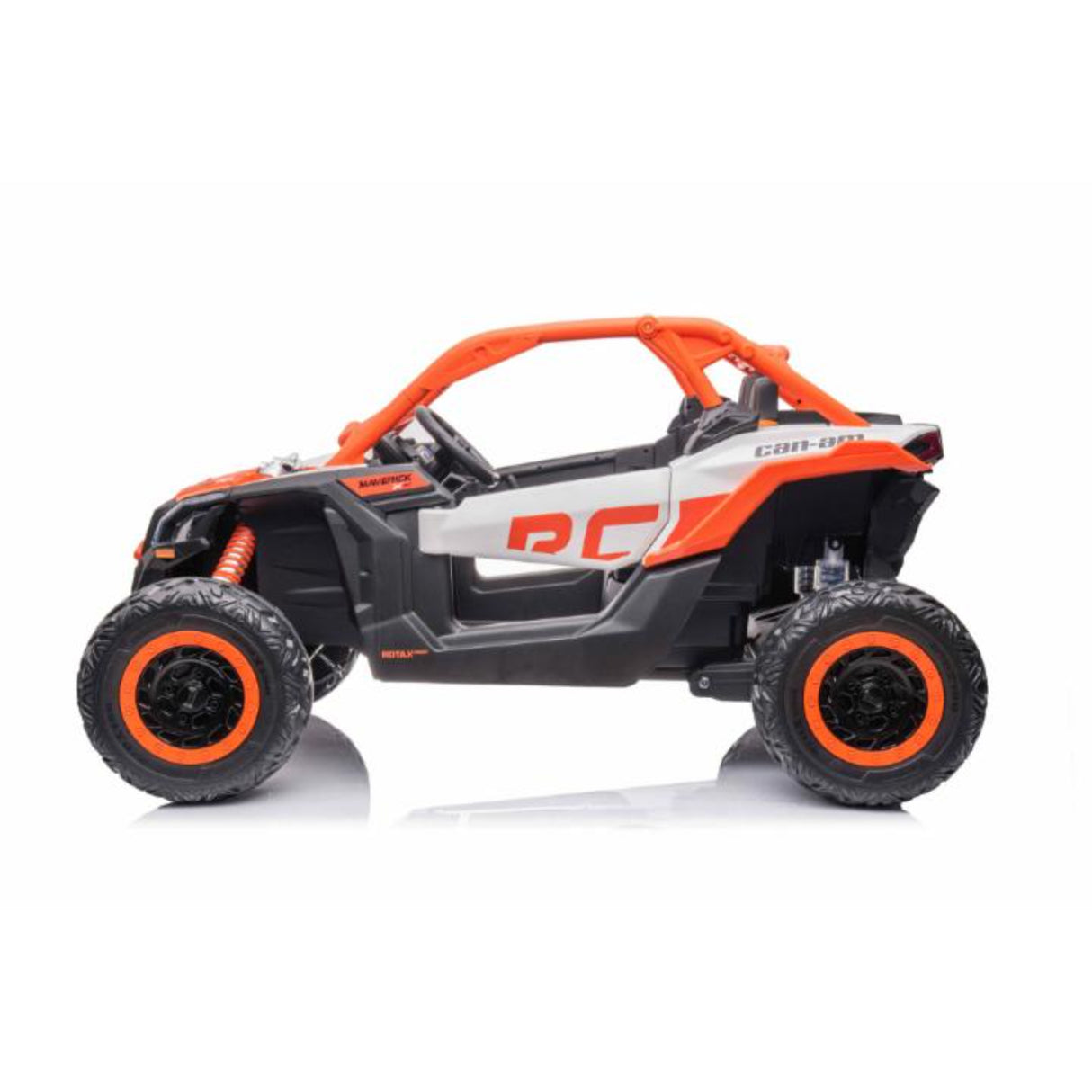 2x24V Can-Am Maverick RS Performance Edition 4x4 2-Seater Ride-On UTV W/ Rubber Wheels, Double Battery Pack, Music Player & RC
