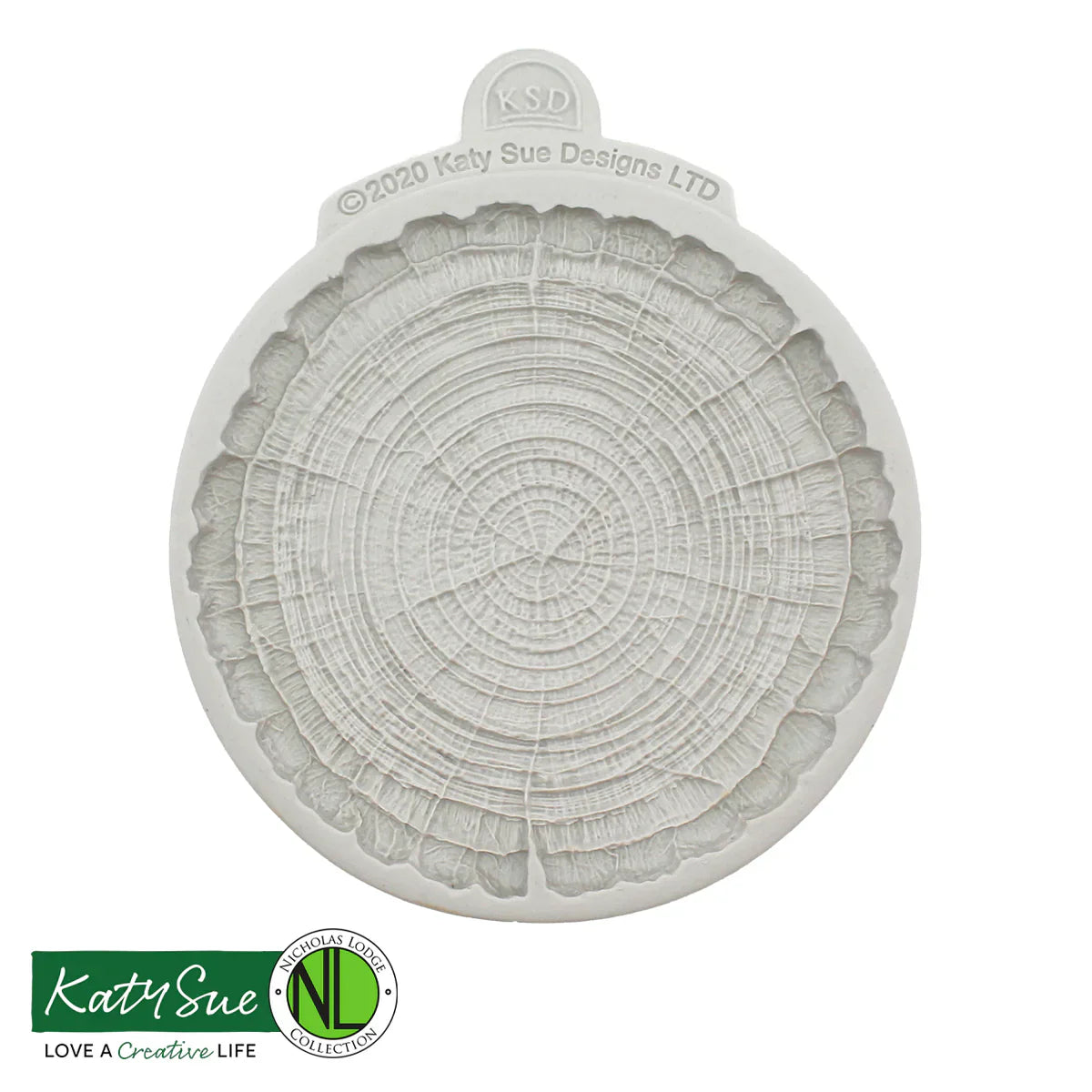 Flower Pro Medium Log Slice Silicone Mould