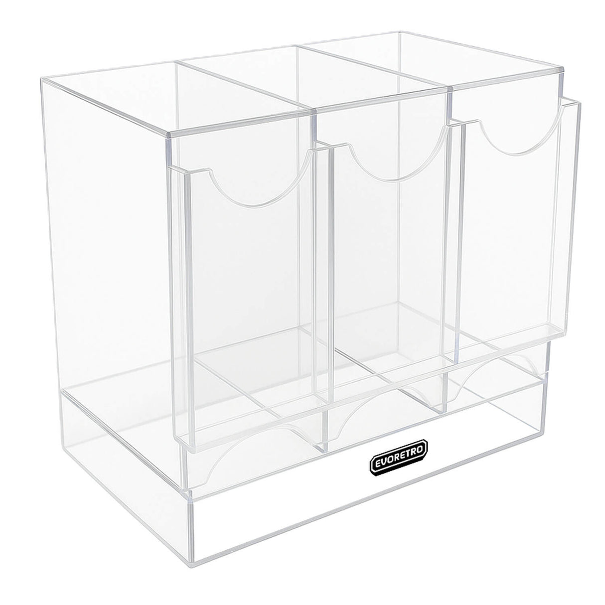 Acrylic Display Stand for Booster DispenserPacks – Retail Counter Unit with Top Shelf
