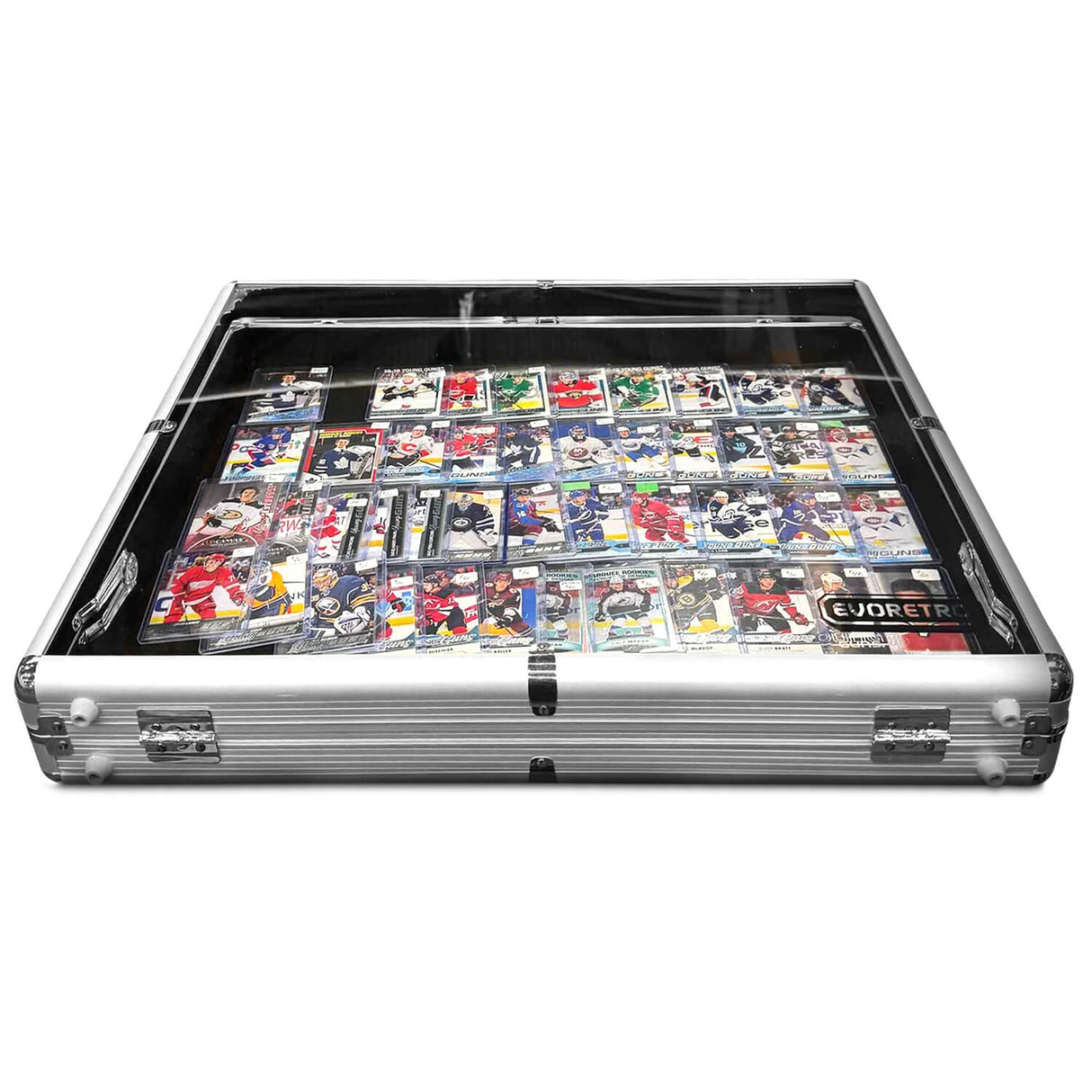 EVORETRO Aluminum Acrylic Clear Top Display Vendor Trade Show showcase