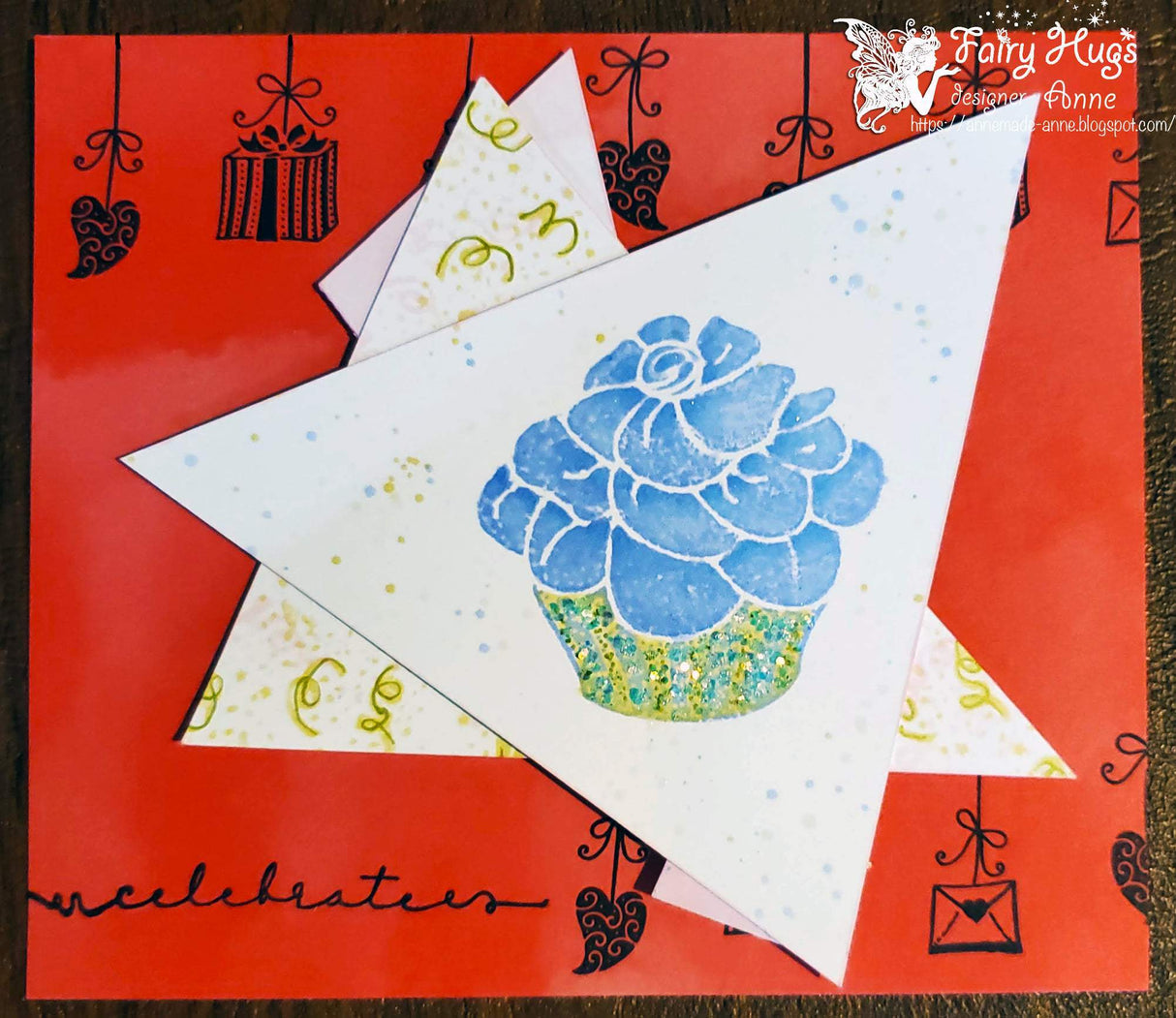 Fairy Hugs Stamps - Cupcake