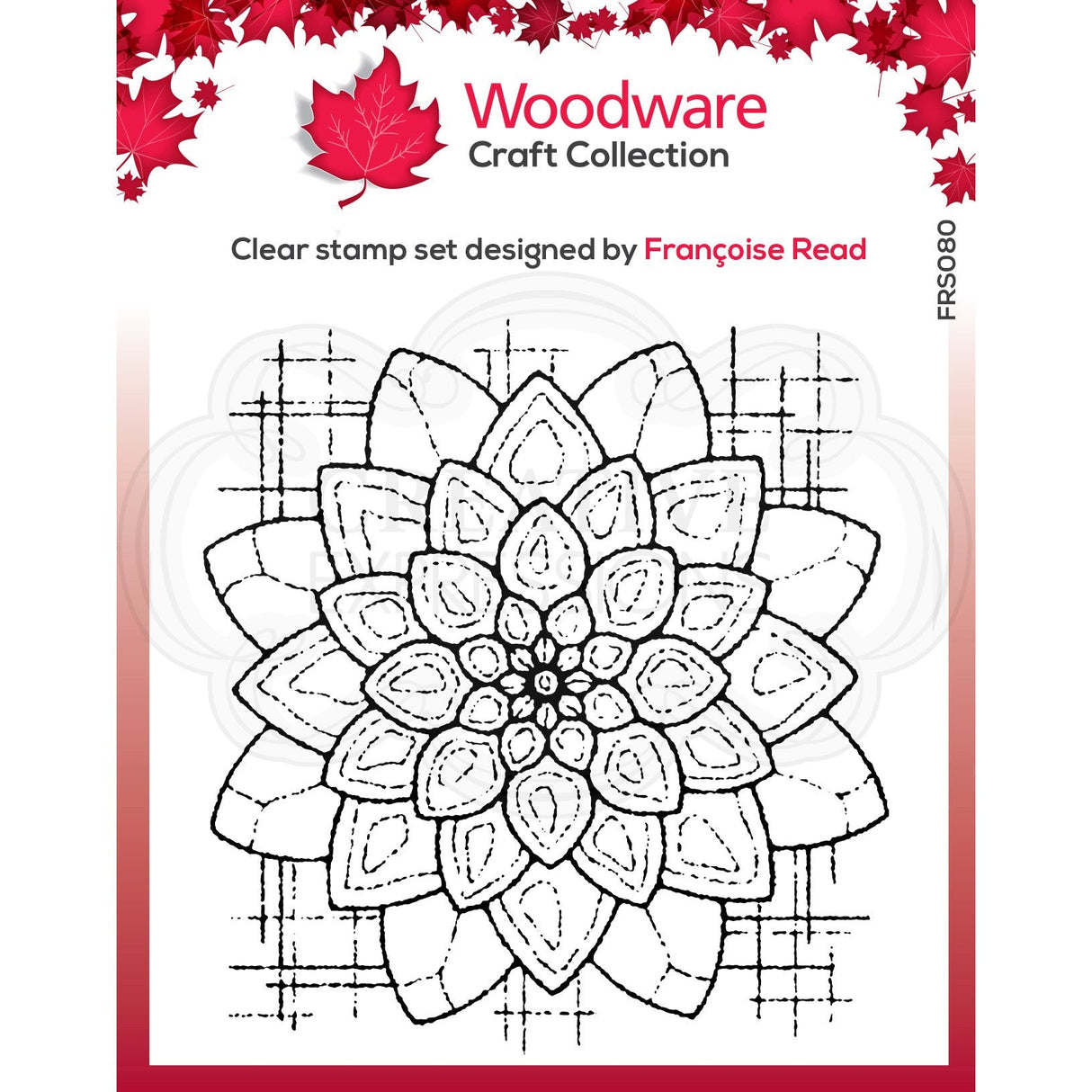 Woodware Clear Singles Blossom 4 in x 4 in Stamp