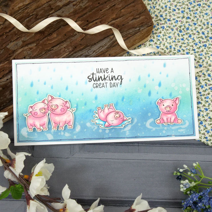 For the Love of Stamps - Lovely Lambs & Pigs