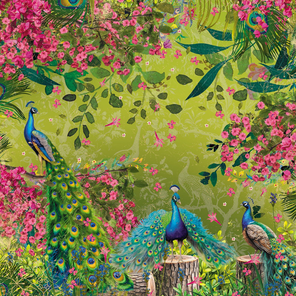 Graceful Plumes Paper Pad 12”x12”