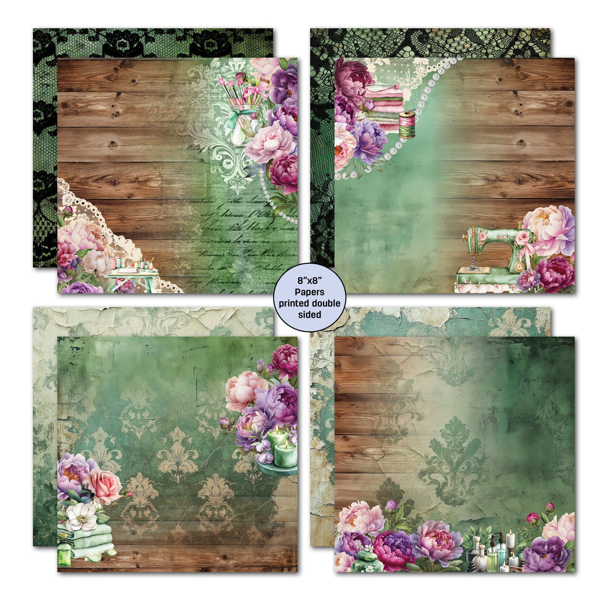 3Quarter Designs Girls Weekend 8x8 Paper Pack