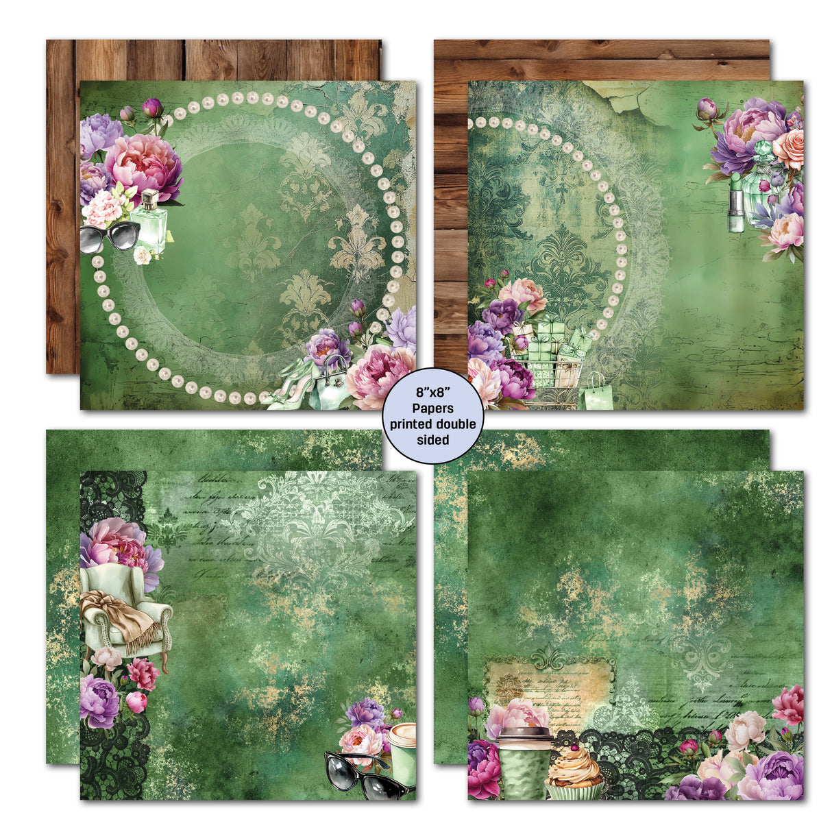 3Quarter Designs Girls Weekend 8x8 Paper Pack