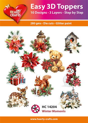 Hearty Crafts Easy 3D-Toppers - Winter Moments