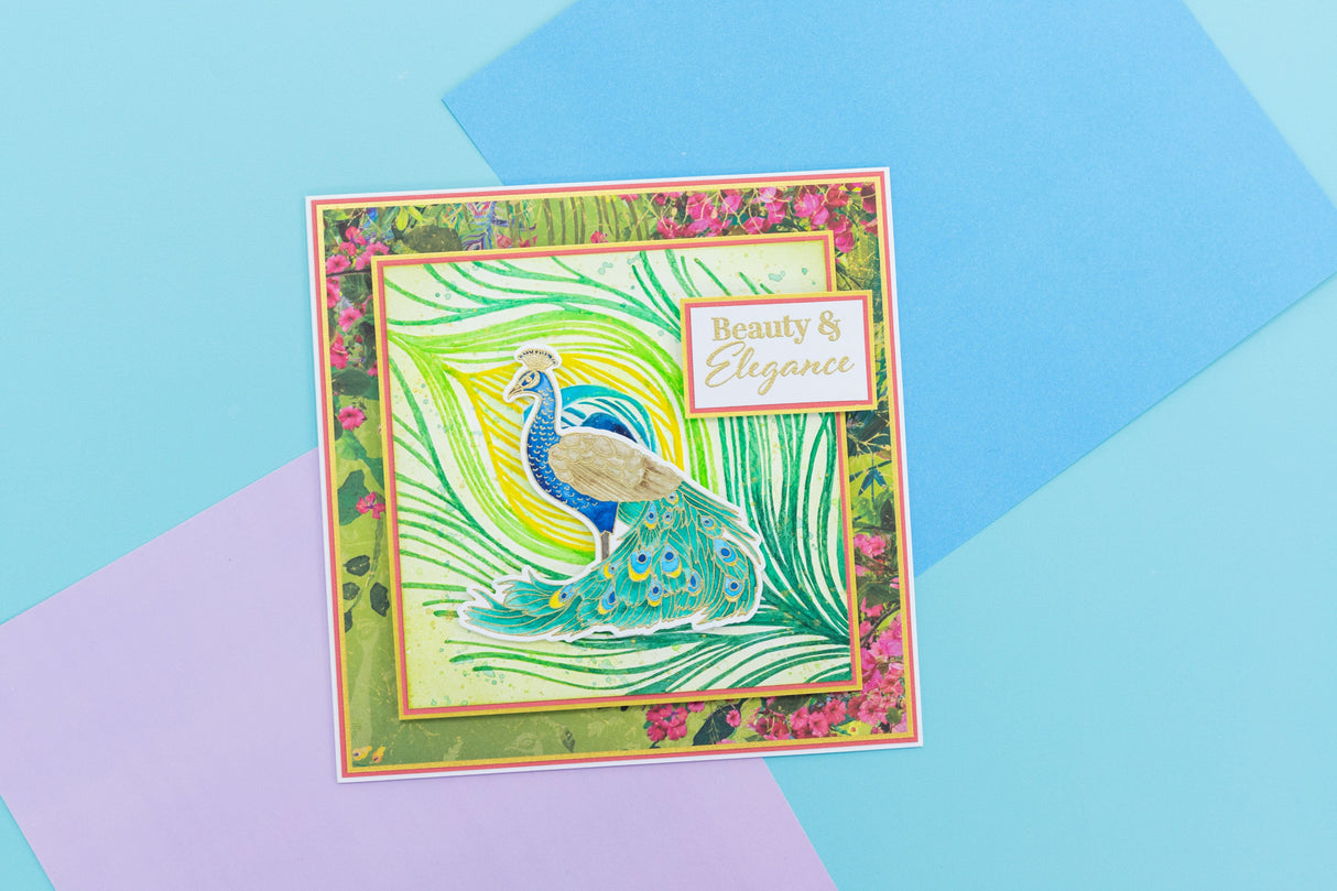 Graceful Plumes Luxury Linen Card Pack A4