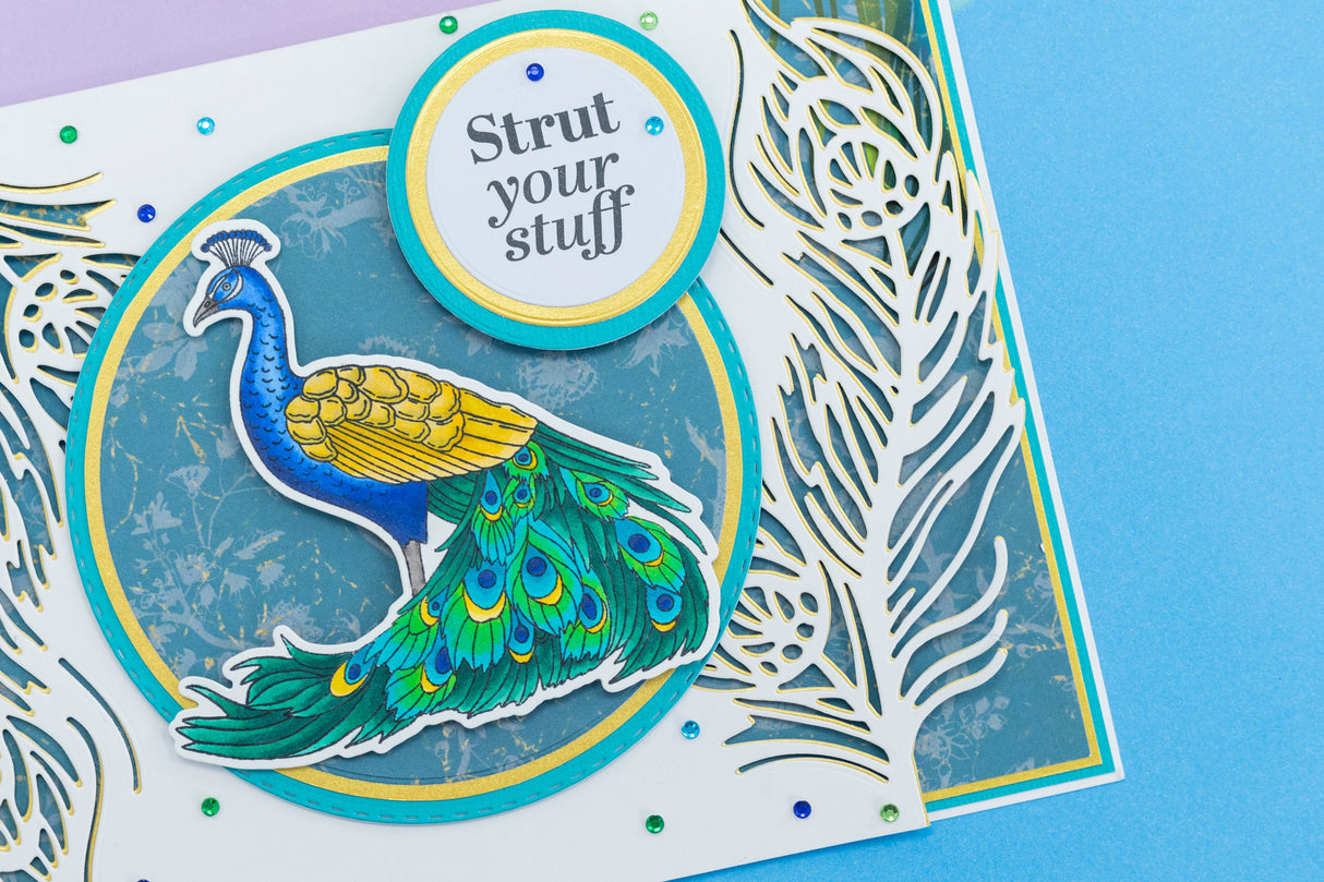 Graceful Plumes Paper Pad 12”x12”