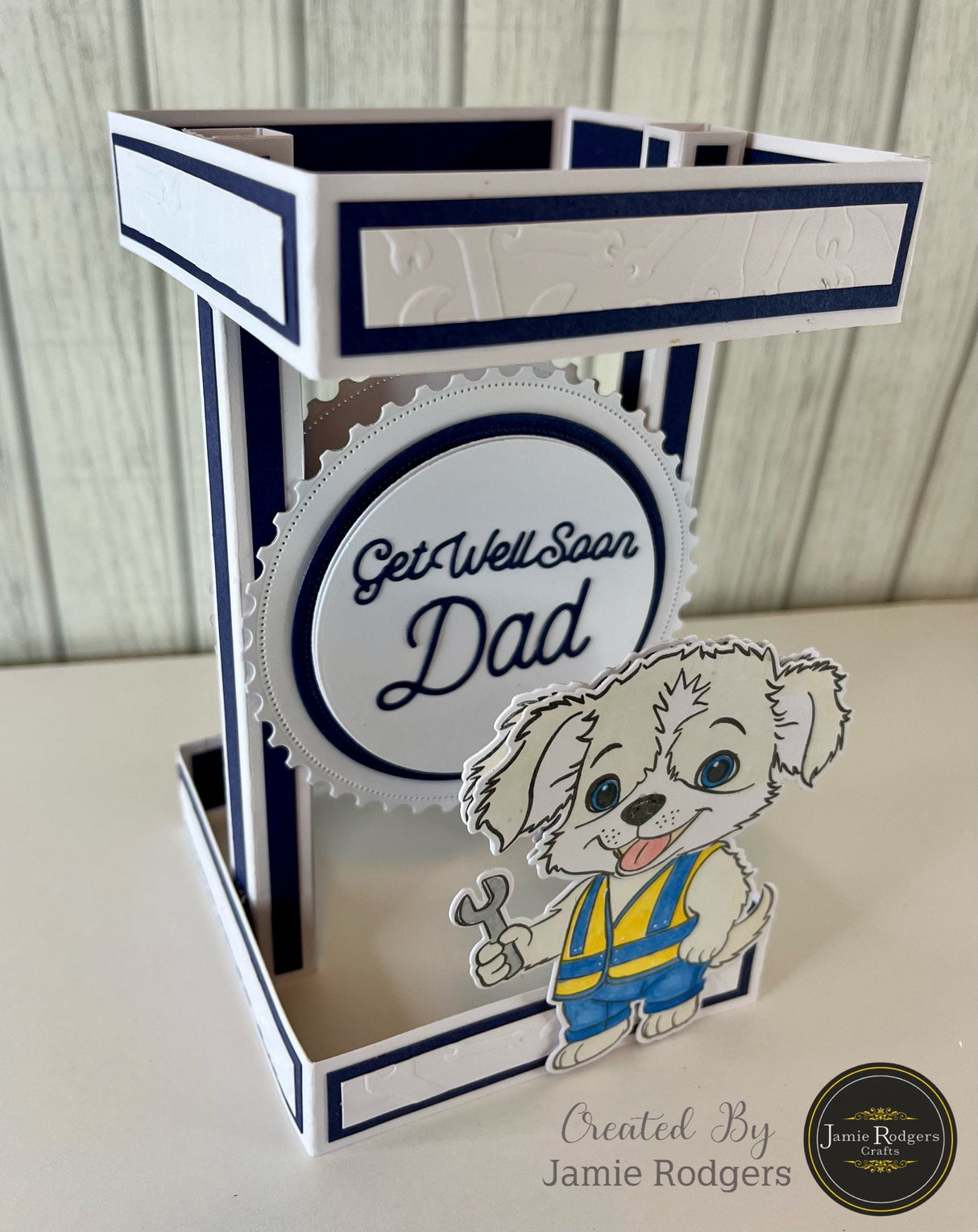 Jamie Rodgers Crafts - Get Well Soon Sentiment Die Set