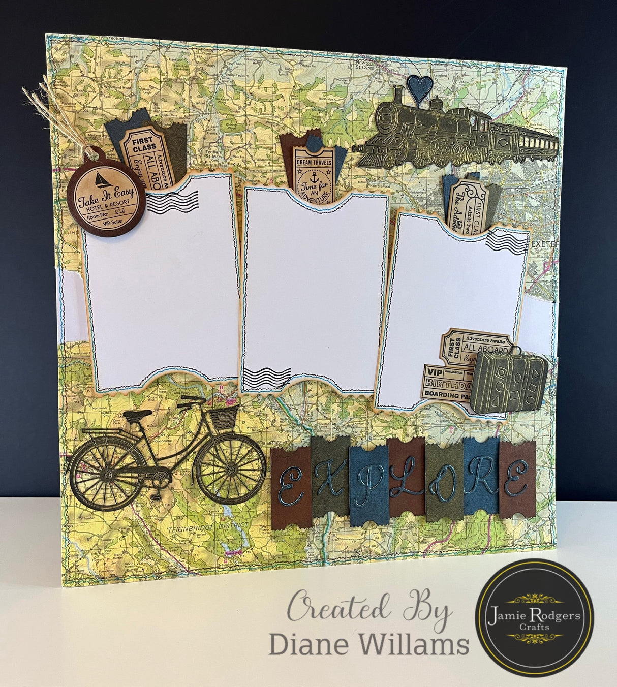 Jamie Rodgers Crafts Vintage Tags DL Clear Stamp Set