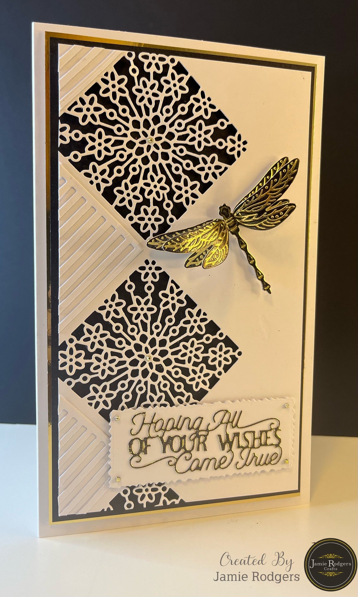 Jamie Rodgers Crafts Floral Square Tile Die Set